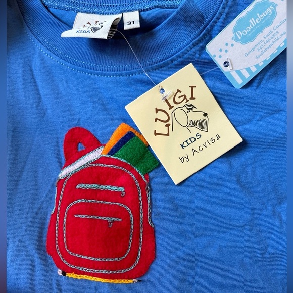 “Off to School” embroidered set - Picture 2 of 4